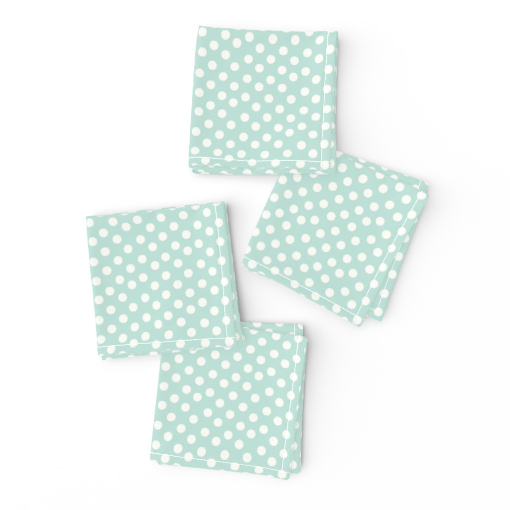 Pretty Polka Dots in Mint