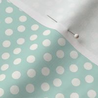 Pretty Polka Dots in Mint