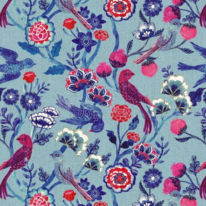 Indian Chintz {Blue}