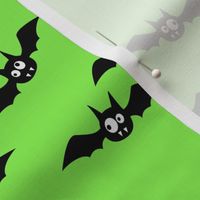 (2.5" width) bats - cute halloween - green - LAD19BS