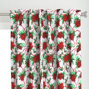 Holiday Poinsettia Chintz