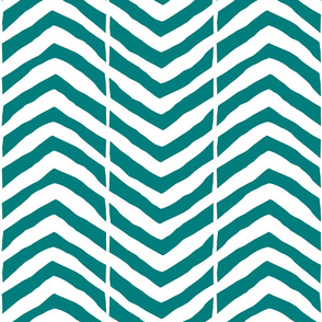 Jumbo Chevron teal