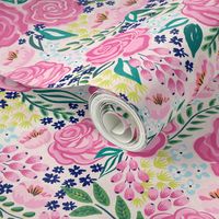 chintz roses/medium scale