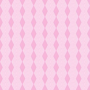 JP13 - Tiny - Harlequin Pinstripe Diamond Chains in Two Tone Cotton Candy Pink