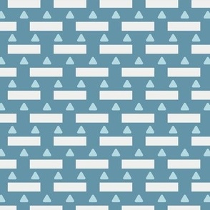 Blue blocks and shapes pattern