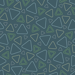 Blue triangle outline texture pattern