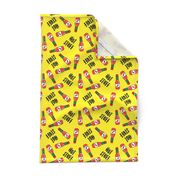 Hot stuff - hot sauce bottle - yellow - LAD19