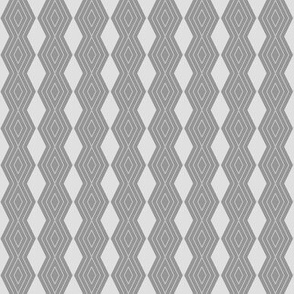 JP2 - Tiny - Harlequin Pinstripe Diamond Chains in Two Tone Pewter Grey