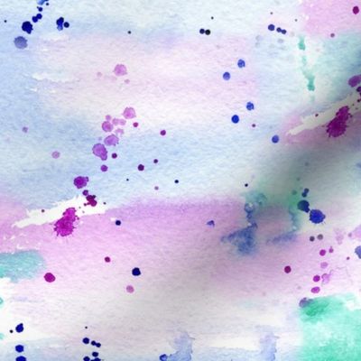 Watercolor texture with splatters