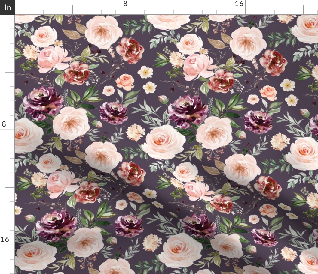 Sweetheart Florals // Plum Currant