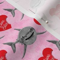 Love Bites - Shark Valentines - Red and Pink - LAD19