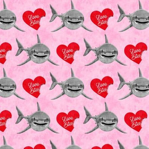Love Bites - Shark Valentines - Red and Pink - LAD19