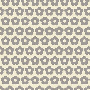 Yellow and grey floral pattern