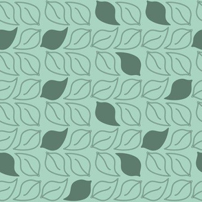 Green leaf textured pattern