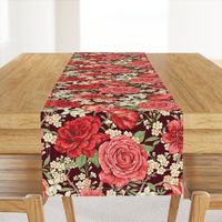 British Chintz Floral Red