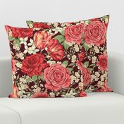 British Chintz Floral Red