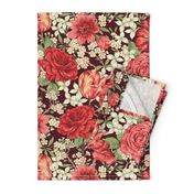 British Chintz Floral Red