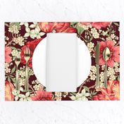 British Chintz Floral Red