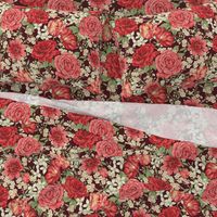 British Chintz Floral Red