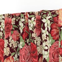 British Chintz Floral Red