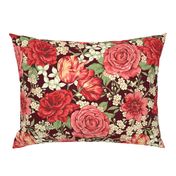 British Chintz Floral Red