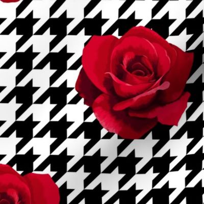 Houndstooth & Roses