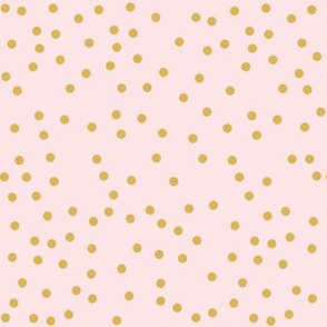 sweet pink and gold dots