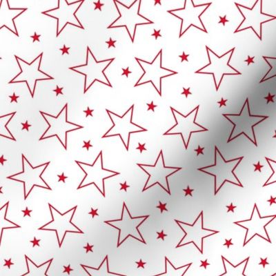 Red textured star pattern
