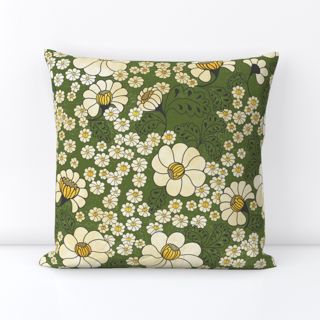 Chintz Meadow Green