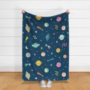 Colorful Planets Pattern