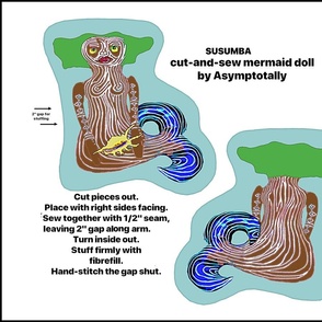 Susumba Mermaid Doll Panel