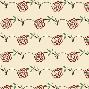 doodle rose stripes by rysunki_malunki