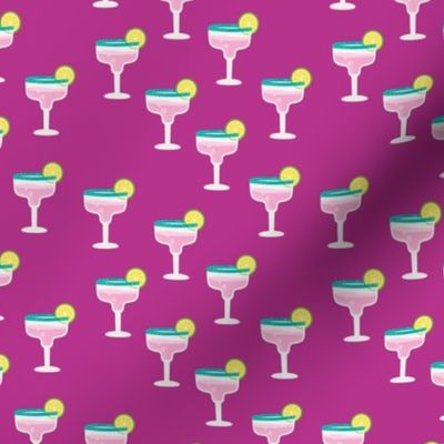 Girls night out cocktail glass birthday celebration cheers and manhattan cosmopolitan drinks fuchsia lime pink