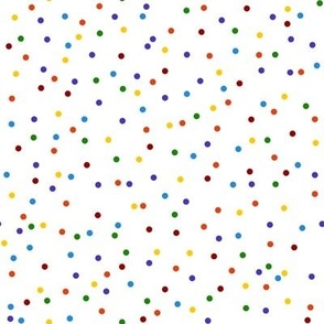 Multi-colored Rainbow Dots on White (smaller)