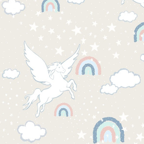 Pegasus Rainbow - Ivory