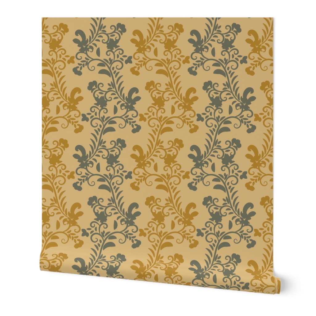 vintage botanical by rysunki_malunki Wallpaper | Spoonflower