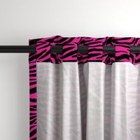 Zebra black and bright pink 