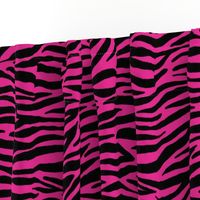 Zebra black and bright pink 