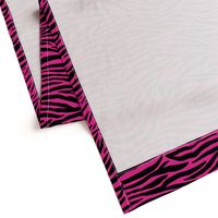 Zebra black and bright pink 