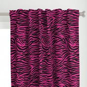 Zebra black and bright pink 