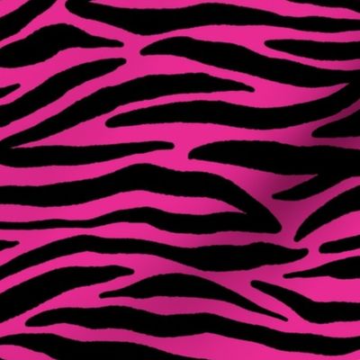 Zebra black and bright pink 