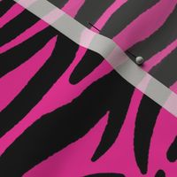 Zebra black and bright pink 