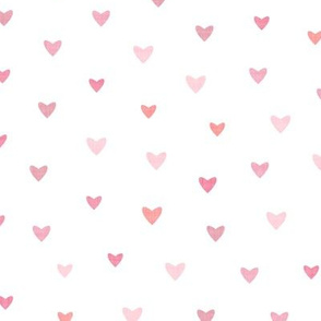 Dainty Hearts Fabric, Wallpaper and Home Decor | Spoonflower