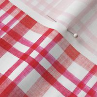 Valentine Plaid Linen Watercolor - Valentine's Day