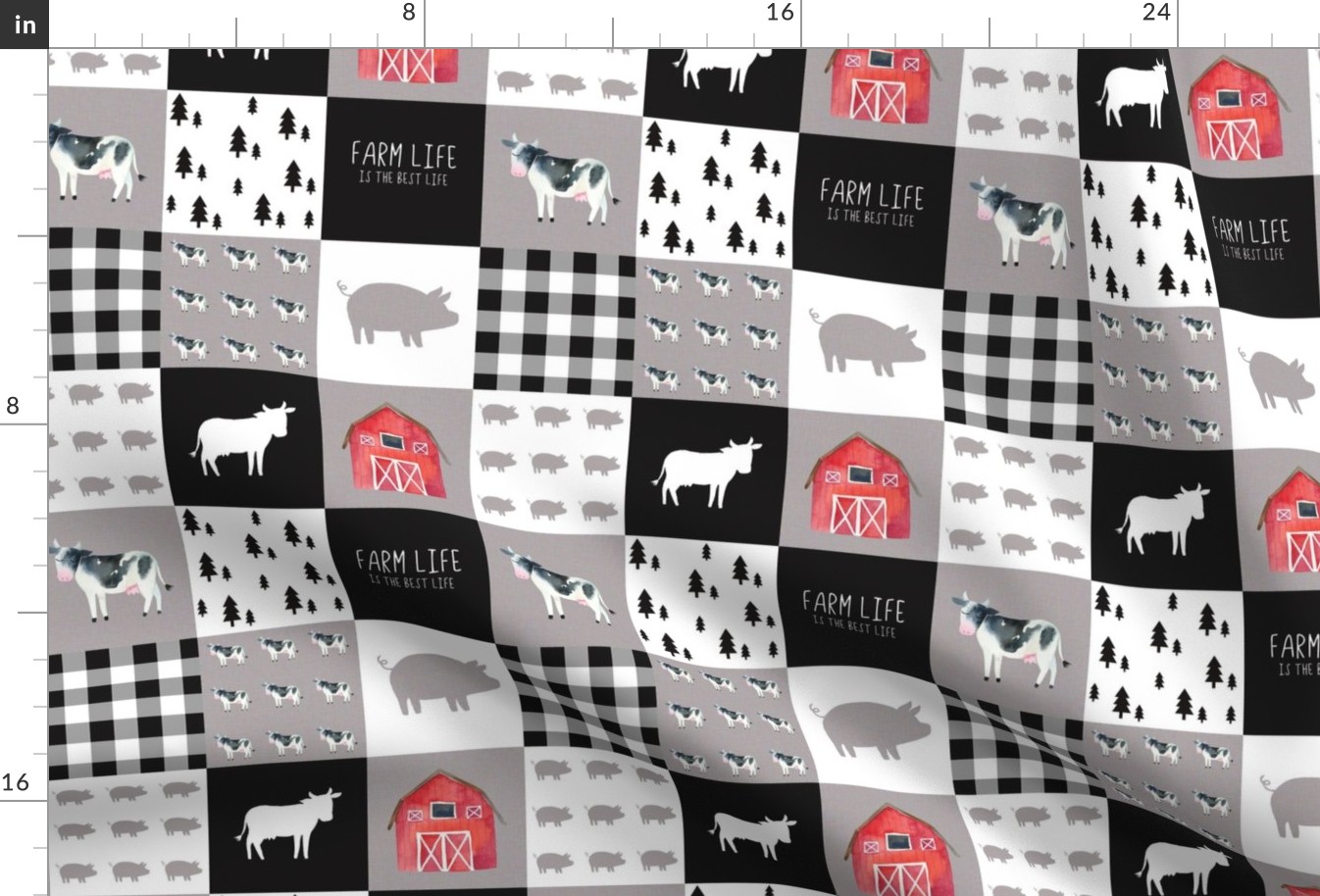 farm wholecloth 3 inch