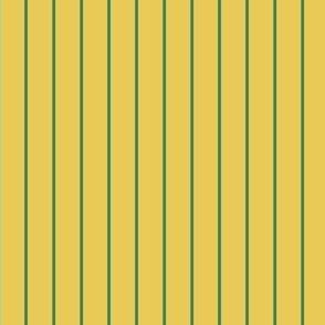 Green Pinstripe on Yellow