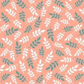 Ditsy Ditsy Leaf Play 2 | Peach + Green | Small