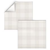 Crossover Plaid: Cream and Light Brown Linear Plaid