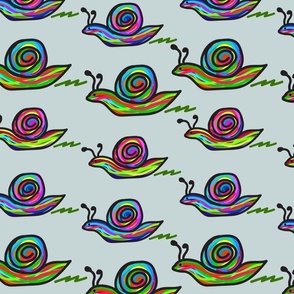 colorful snails 