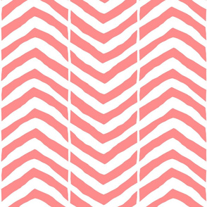 Jumbo Chevron peach